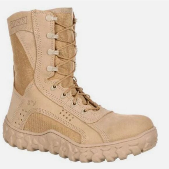 ROCKY 105 S2V AR670-1 APPROVED SPECIAL OPS TAN VENTED sz7M COMBAT BOOTS NM 01081 main image 12